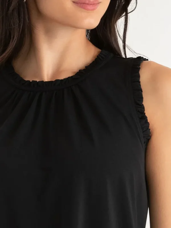 Ricki's Shirts & Blouses*Rory Sleeveless Ruffle Trim Top