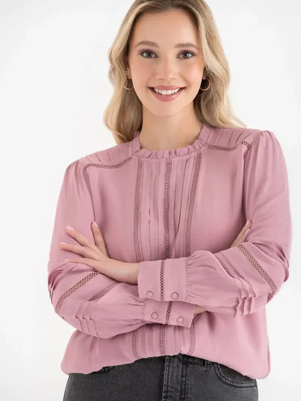 Ricki's Shirts & Blouses*Ruffle Pintuck Blouse