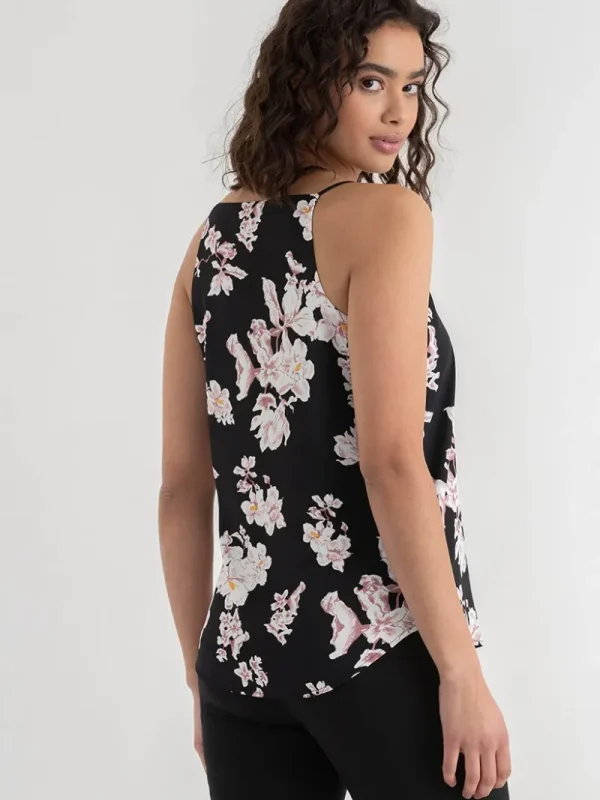 Ricki's Tees & Tanks*Sadie Strappy V-Neck Tank with Button