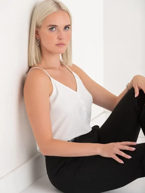 Ricki's Tees & Tanks*Sadie Strappy V-Neck Tank with Button