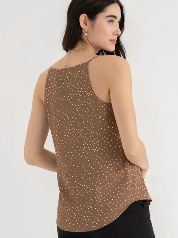 Ricki's Tees & Tanks*Sadie Strappy V-Neck Tank with Button