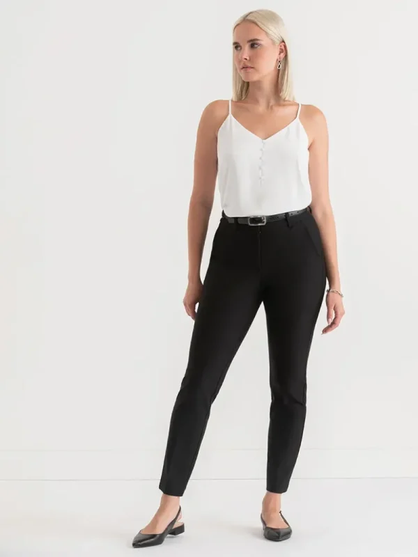 Ricki's Tees & Tanks*Sadie Strappy V-Neck Tank with Button