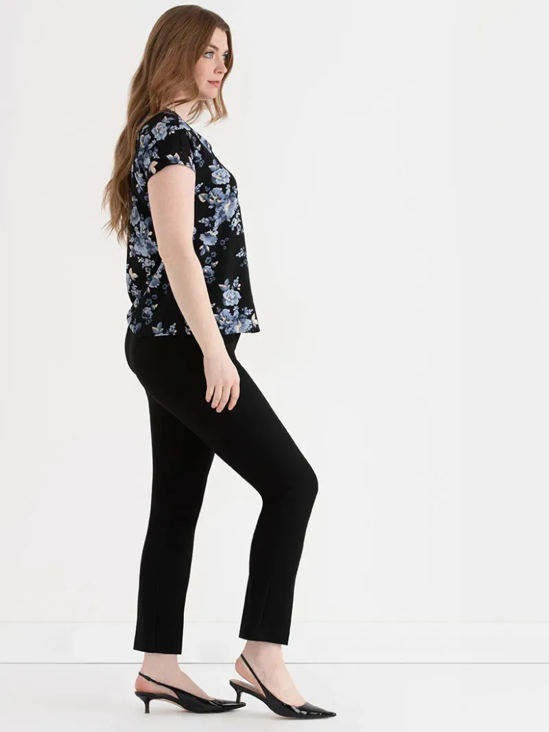 short_sleeve_blouse_with__4-3.webp Ricki's Tees & Tanks*Short Sleeve Blouse with Center Pleat