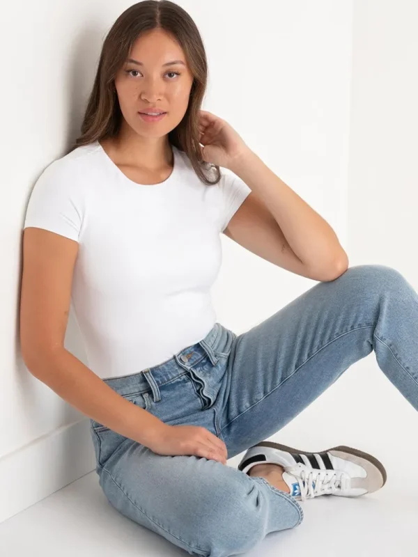 Ricki's Tees & Tanks*Short Sleeve Crewneck Bodysuit