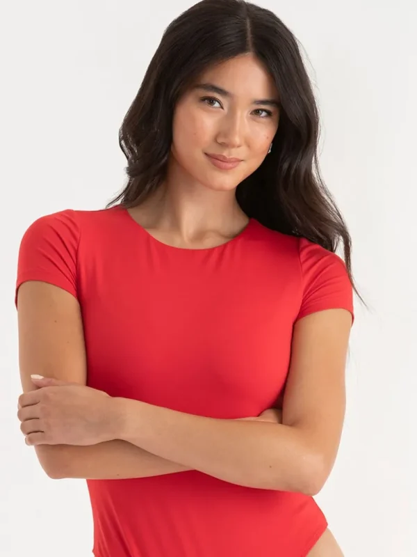 Ricki's Tees & Tanks*Short Sleeve Crewneck Bodysuit