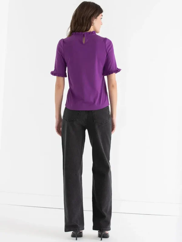 Ricki's Shirts & Blouses*Short Sleeve Frill Top