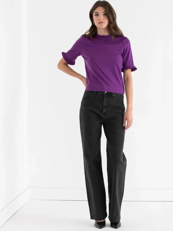 Ricki's Shirts & Blouses*Short Sleeve Frill Top