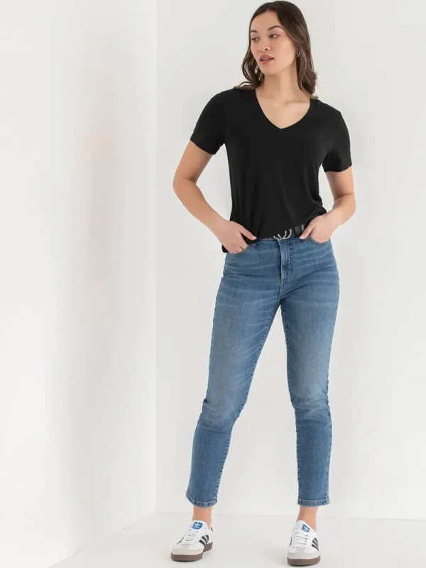 Ricki's Tees & Tanks | Shirts & Blouses*Short Sleeve Modal V-neck Shirt