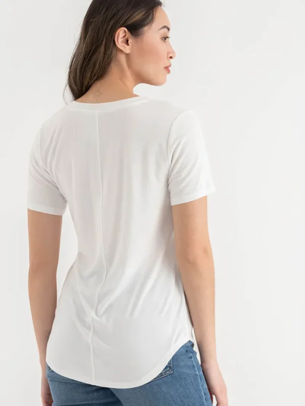 Ricki's Tees & Tanks | Shirts & Blouses*Short Sleeve Modal V-neck Shirt