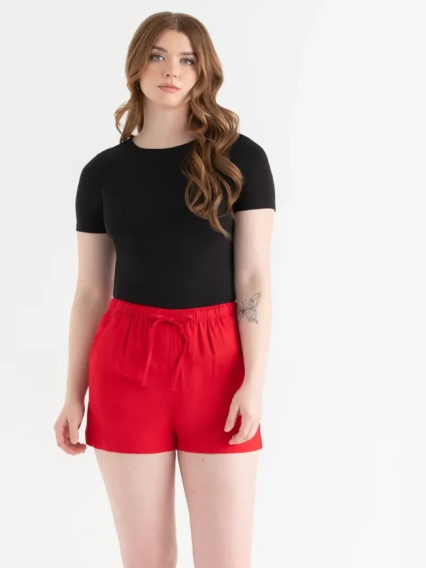 Ricki's Shirts & Blouses*Short Sleeve Ribbed Crew Neck Top