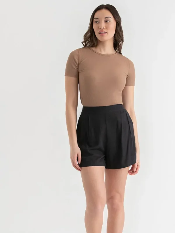 Ricki's Shirts & Blouses*Short Sleeve Ribbed Crew Neck Top