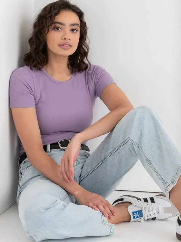 Ricki's Shirts & Blouses*Short Sleeve Ribbed Crew Neck Top