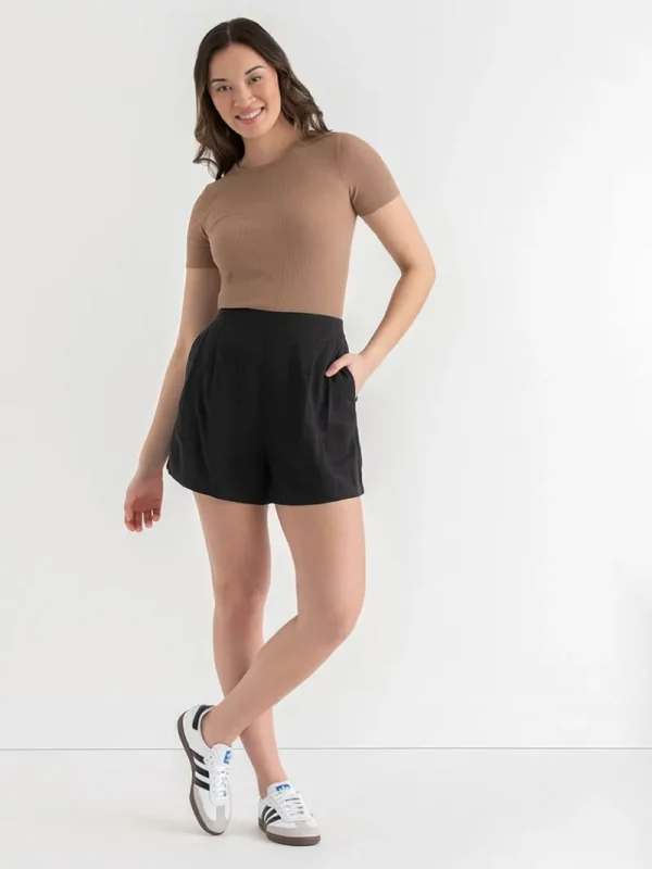 Ricki's Shirts & Blouses*Short Sleeve Ribbed Crew Neck Top