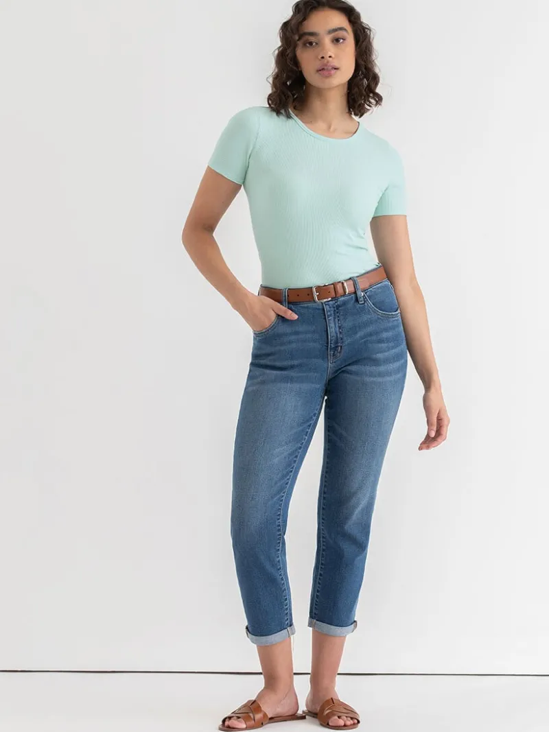 short_sleeve_ribbed_crew__2-16.webp Ricki's Shirts & Blouses*Short Sleeve Ribbed Crew Neck Top