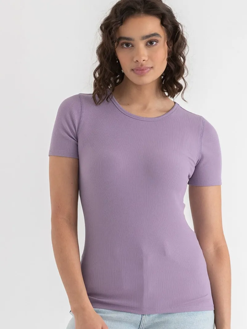 short_sleeve_ribbed_crew__3-14.webp Ricki's Shirts & Blouses*Short Sleeve Ribbed Crew Neck Top