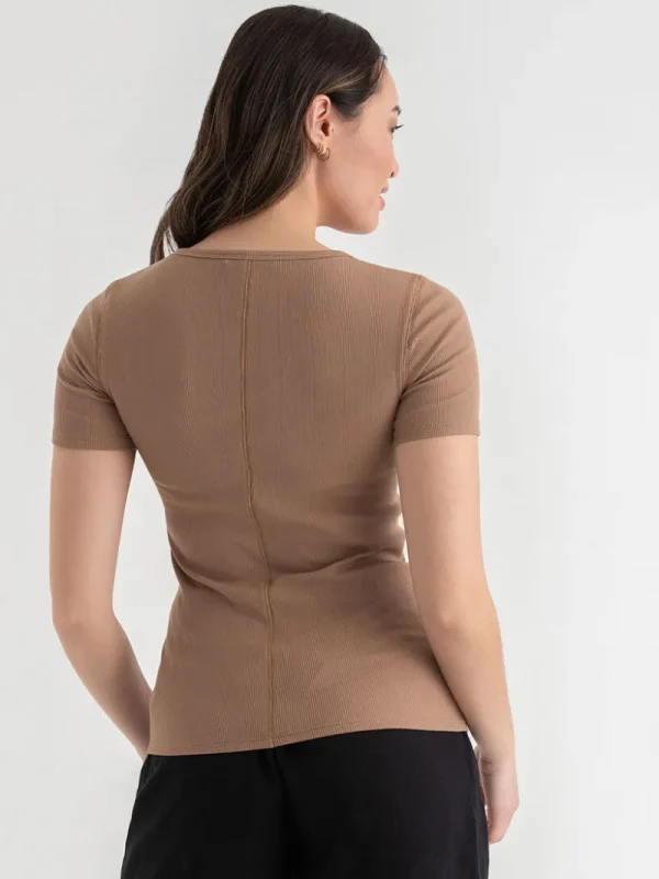 Ricki's Shirts & Blouses*Short Sleeve Ribbed Crew Neck Top