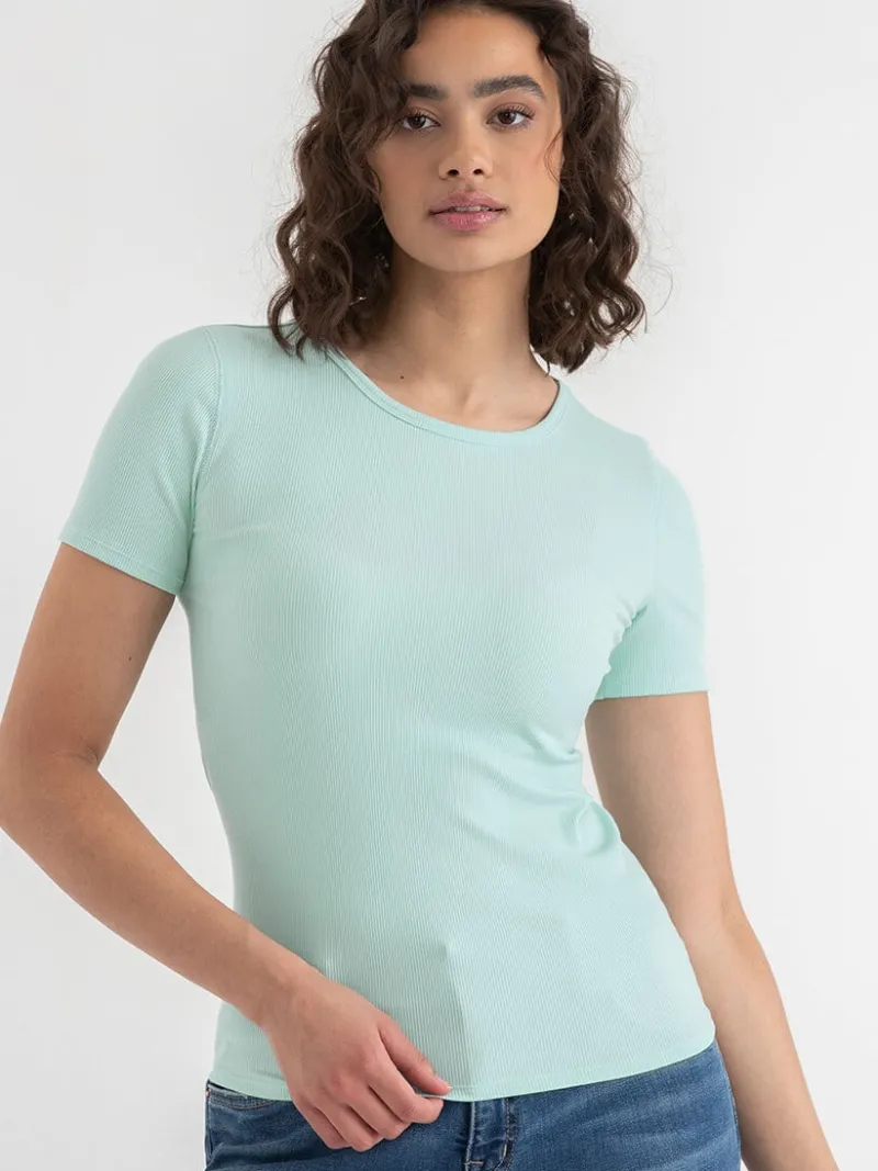 short_sleeve_ribbed_crew__3-16.webp Ricki's Shirts & Blouses*Short Sleeve Ribbed Crew Neck Top