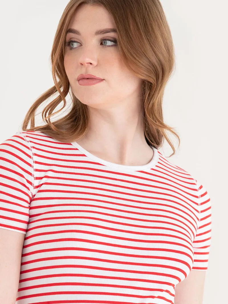 short_sleeve_ribbed_crew__3-18.webp Ricki's Shirts & Blouses*Short Sleeve Ribbed Crew Neck Top