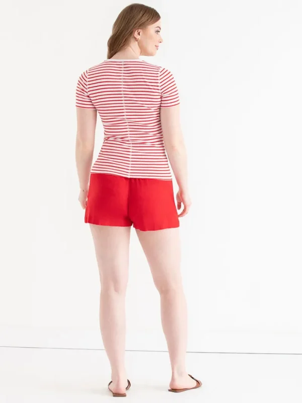 Ricki's Shirts & Blouses*Short Sleeve Ribbed Crew Neck Top