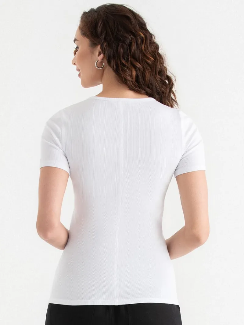 short_sleeve_ribbed_crew__4-19.webp Ricki's Shirts & Blouses*Short Sleeve Ribbed Crew Neck Top