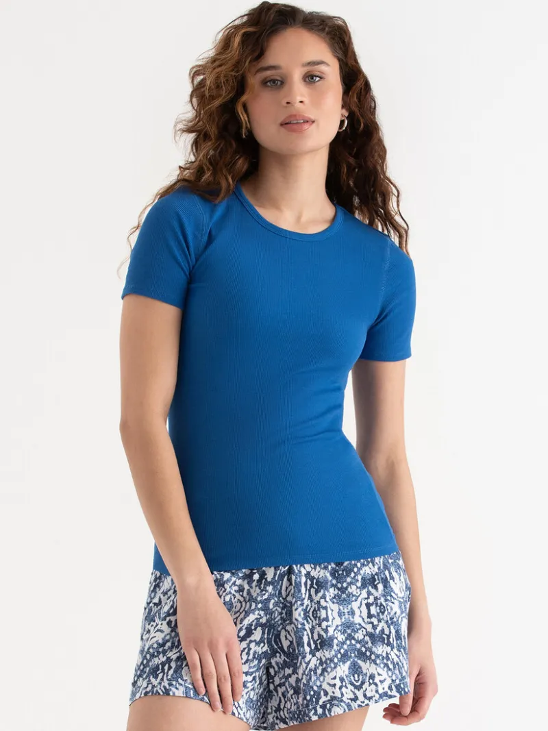 short_sleeve_ribbed_crew__5-11.webp Ricki's Shirts & Blouses*Short Sleeve Ribbed Crew Neck Top