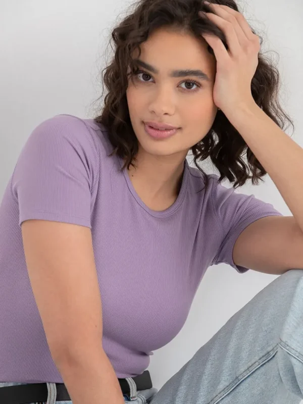 Ricki's Shirts & Blouses*Short Sleeve Ribbed Crew Neck Top