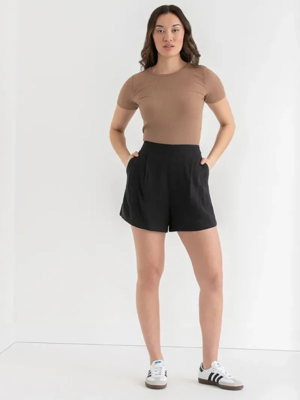 Ricki's Shirts & Blouses*Short Sleeve Ribbed Crew Neck Top