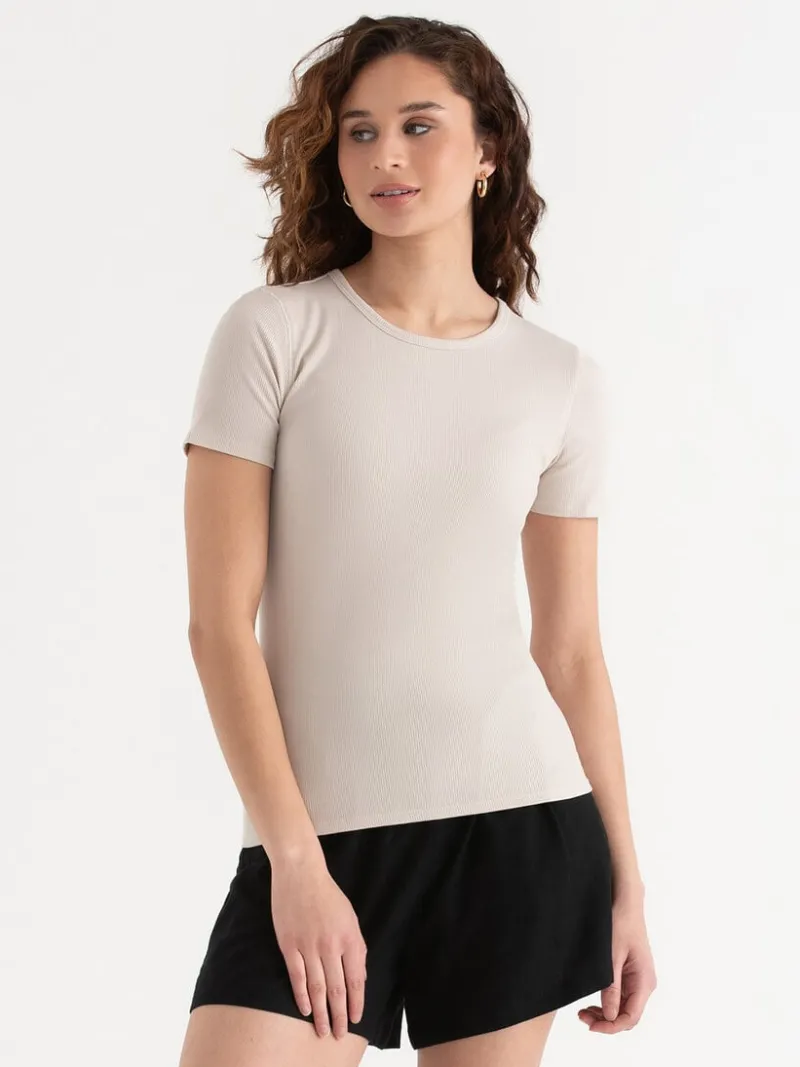 short_sleeve_ribbed_crew__5-15.webp Ricki's Shirts & Blouses*Short Sleeve Ribbed Crew Neck Top