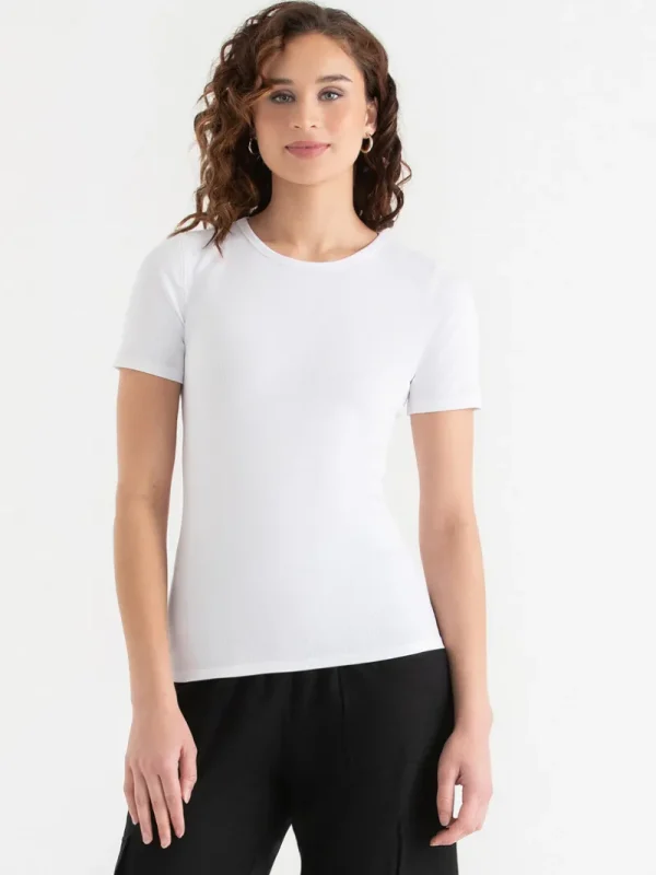 Ricki's Shirts & Blouses*Short Sleeve Ribbed Crew Neck Top