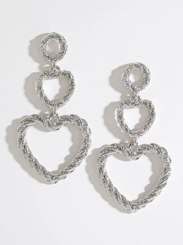 Ricki's Earrings*Hollow Heart Earrings