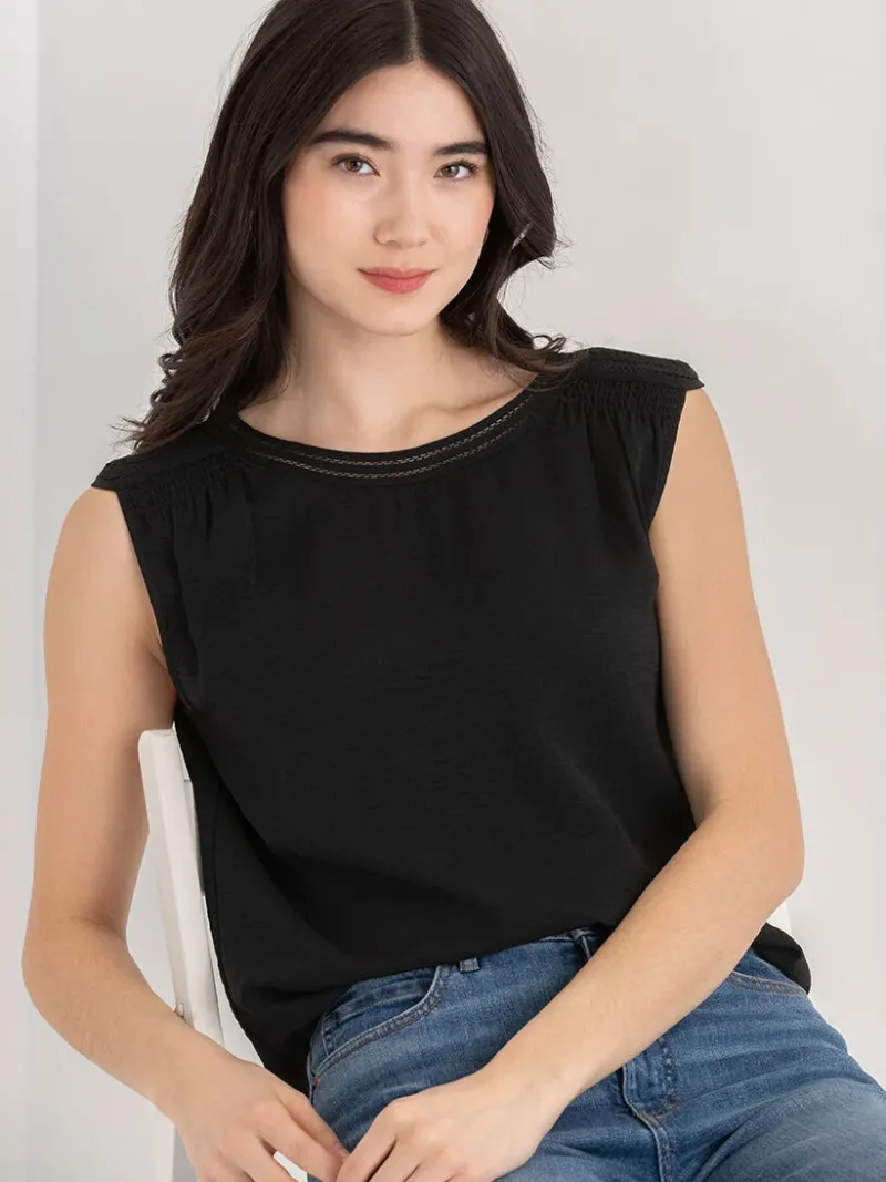 sleeveless_blouse_with_sh_0-2.webp Ricki's Shirts & Blouses*Sleeveless Blouse with Shoulder Trim