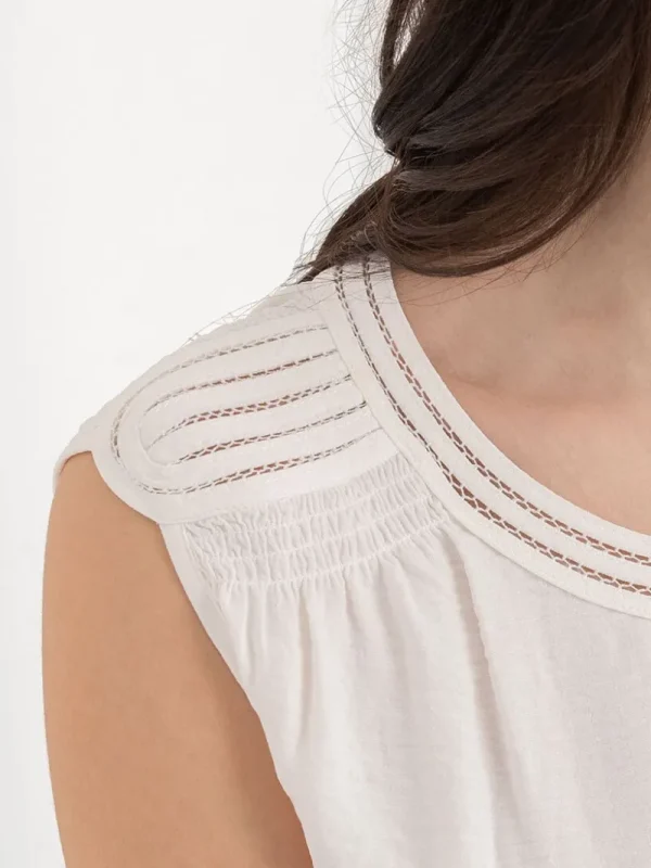 Ricki's Shirts & Blouses*Sleeveless Blouse with Shoulder Trim