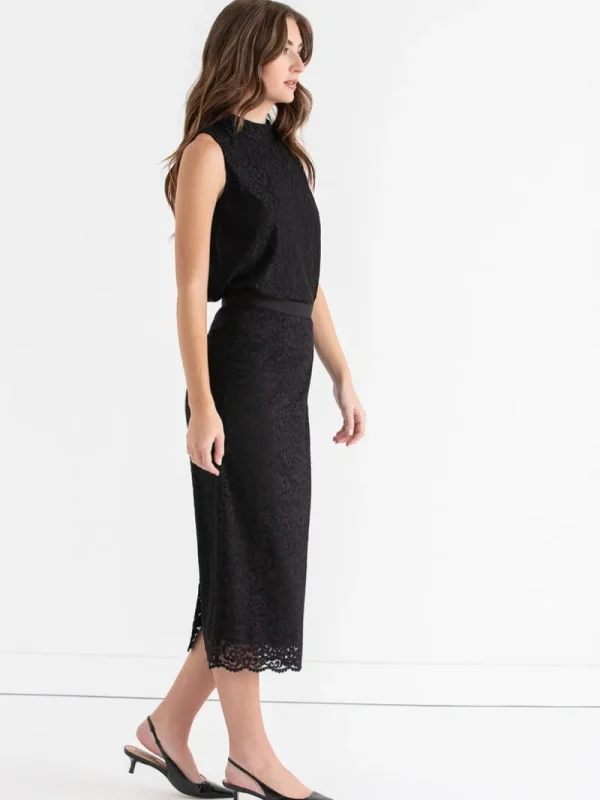 Ricki's Shirts & Blouses*Sleeveless Mock Neck Lace Blouse