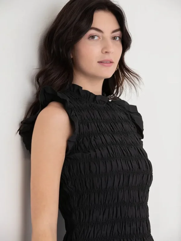 Ricki's Shirts & Blouses*Sleeveless Poplin Smocked Top