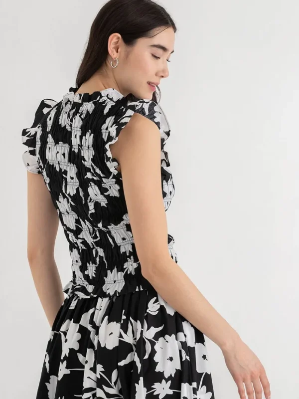 Ricki's Shirts & Blouses*Sleeveless Poplin Smocked Top