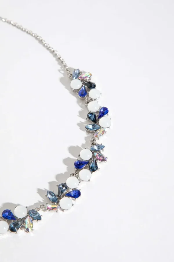 Ricki's Necklaces*Statement Crystal + Pearl Necklace