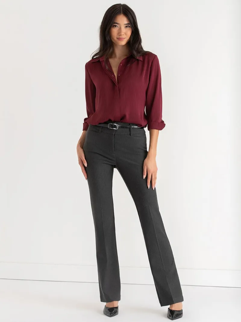 striped_waist_tie_collare_1-3.webp Ricki's Shirts & Blouses*Striped Waist Tie Collared Blouse