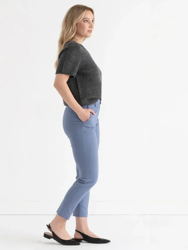 Ricki's Pants*Syd Slim Ankle Pant in Microtwill