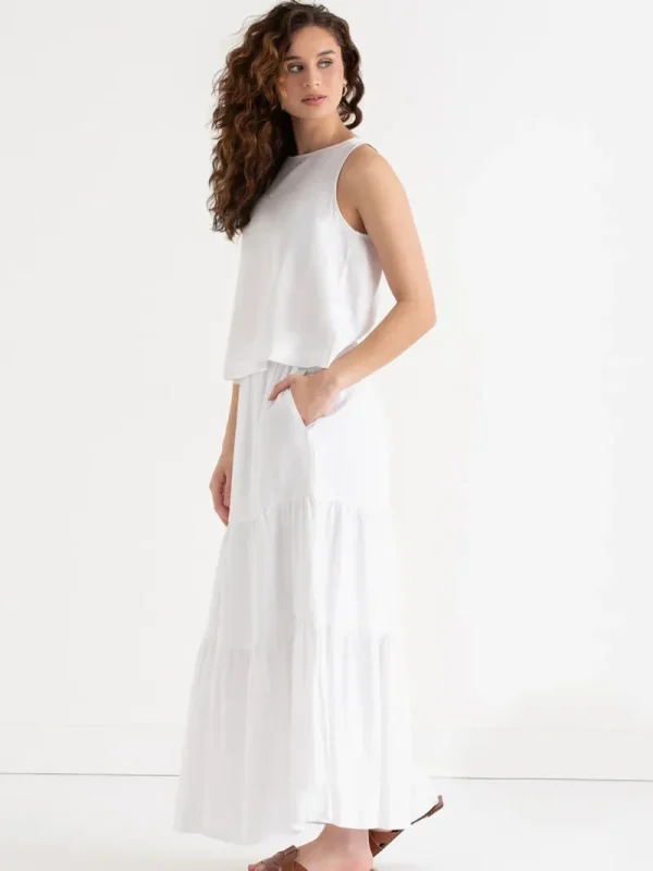 Ricki's Skirts & Shorts*Tiered Linen Maxi Skirt