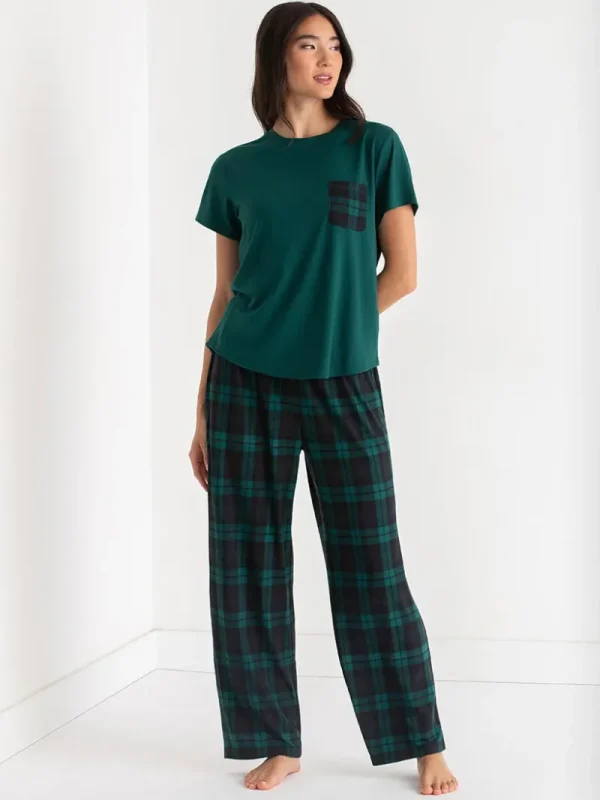 Ricki's Sleepwear*T-Shirt and Print Pants Pajama Set