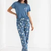 Ricki's Sleepwear*T-Shirt and Print Pants Pajama Set