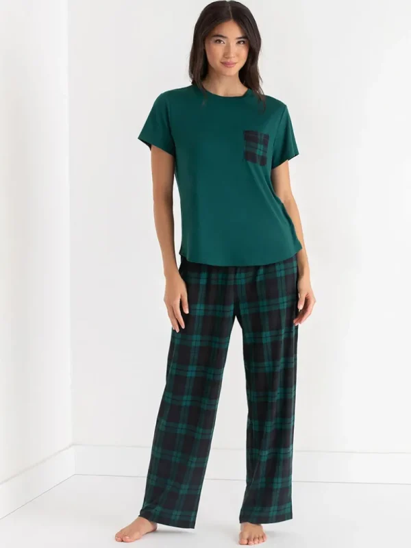 Ricki's Sleepwear*T-Shirt and Print Pants Pajama Set