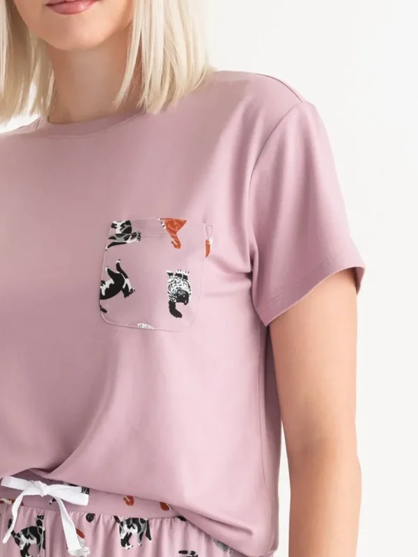 Ricki's Sleepwear*T-Shirt and Print Pants Pajama Set