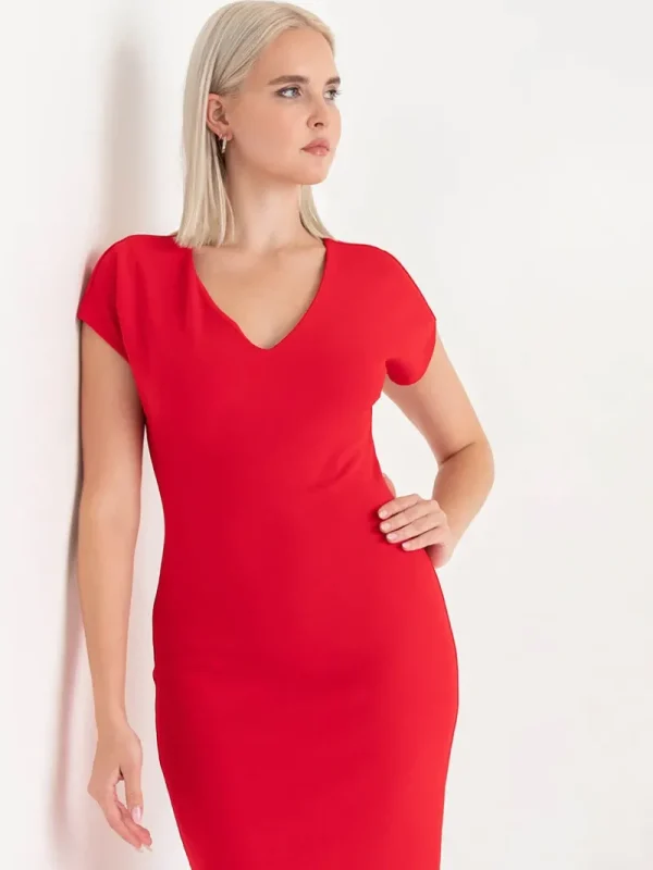 Ricki's Maxi & Midi Dresses*Venus Fitted Midi Dress in Iconic Crepe