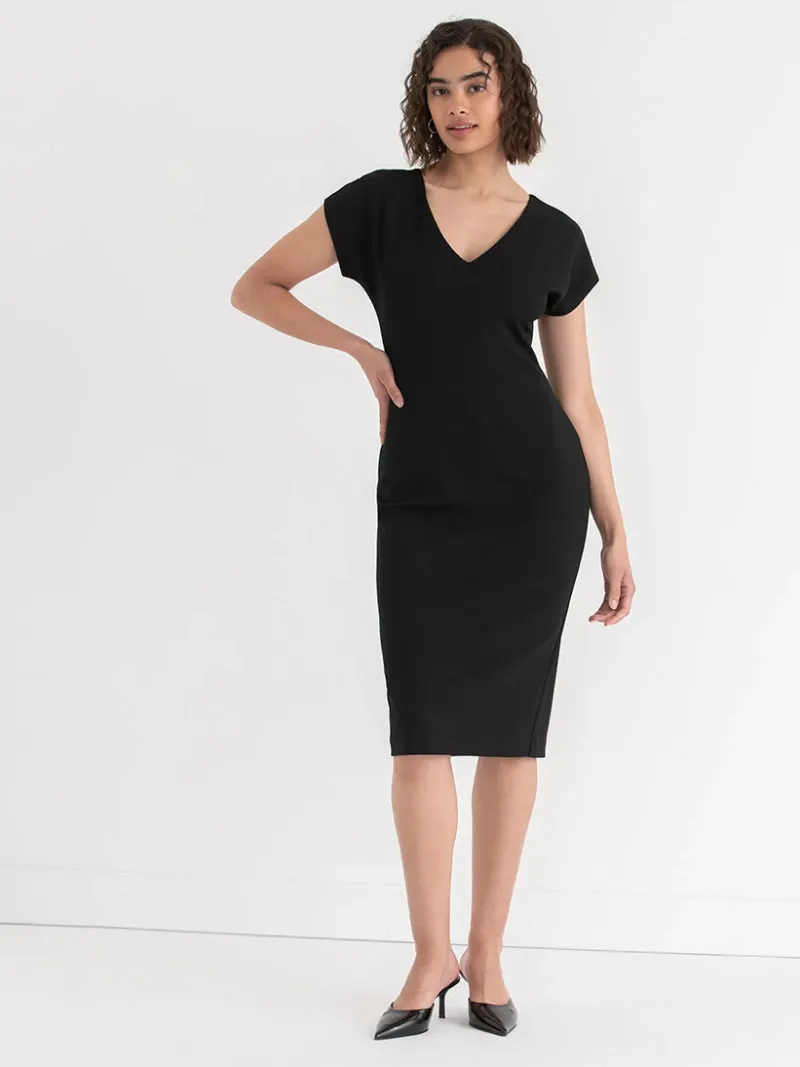 venus_fitted_midi_dress_i_5.webp Ricki's Maxi & Midi Dresses*Venus Fitted Midi Dress in Iconic Crepe