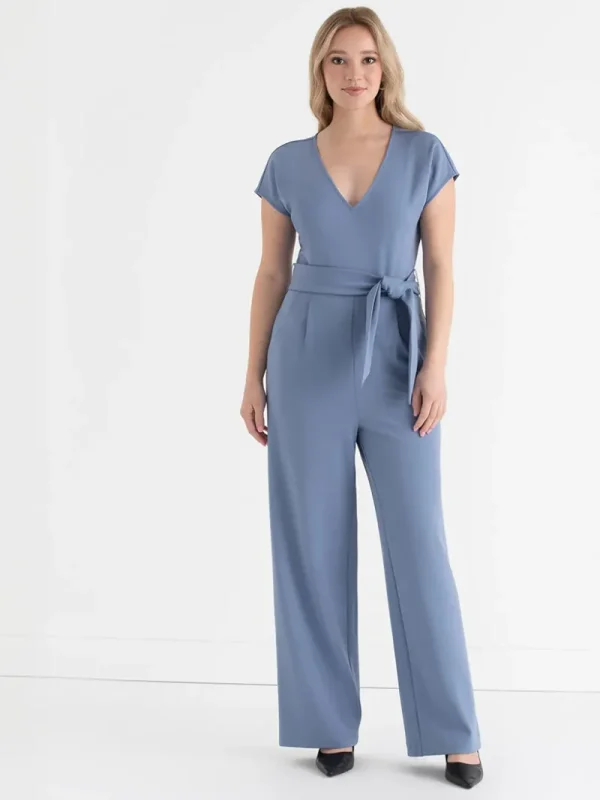 Ricki's Jumpsuits & Rompers*Venus Wide Leg Jumpsuit in Iconic Crepe