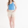 Ricki's Skirts & Shorts*Viscose Linen Drawstring Shorts