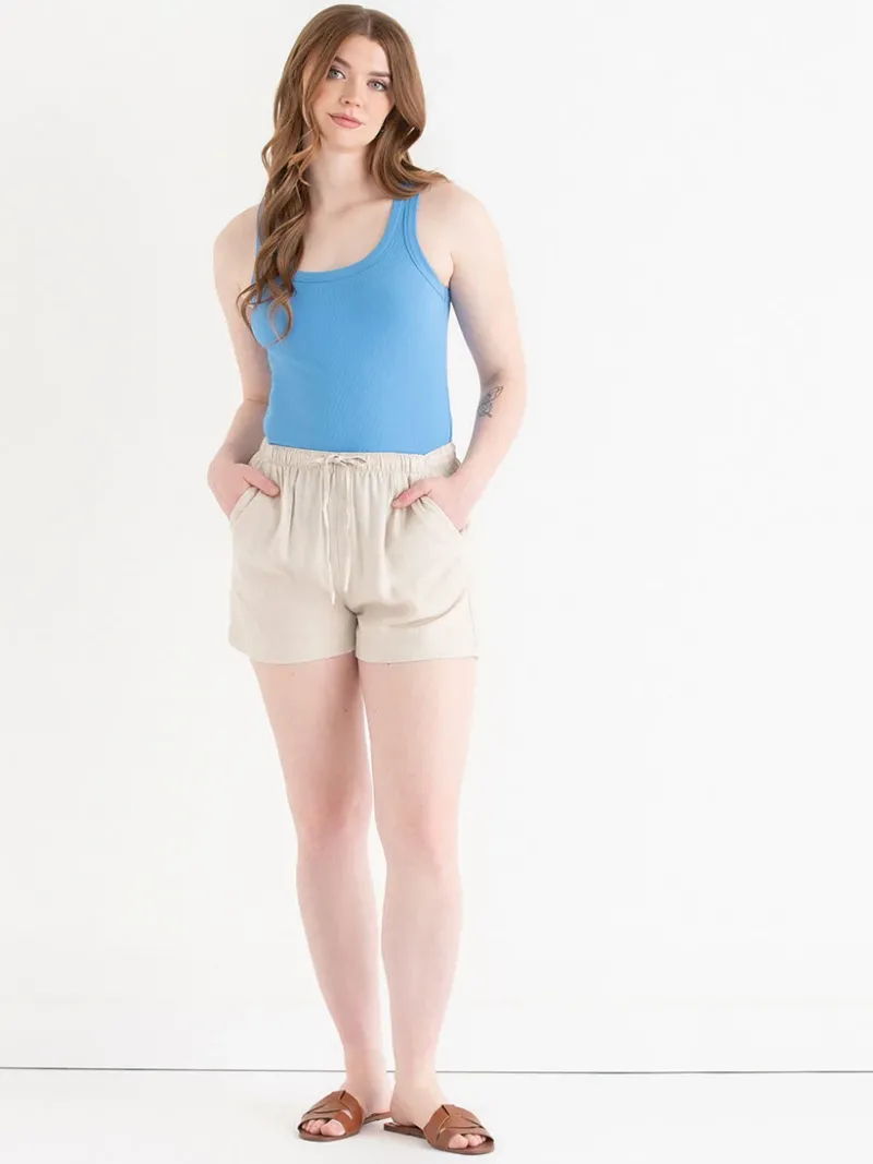 viscose_linen_drawstring__0-2.webp Ricki's Skirts & Shorts*Viscose Linen Drawstring Shorts