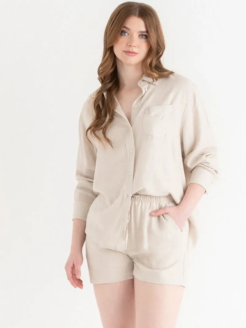 viscose_linen_drawstring__1-2.webp Ricki's Skirts & Shorts*Viscose Linen Drawstring Shorts