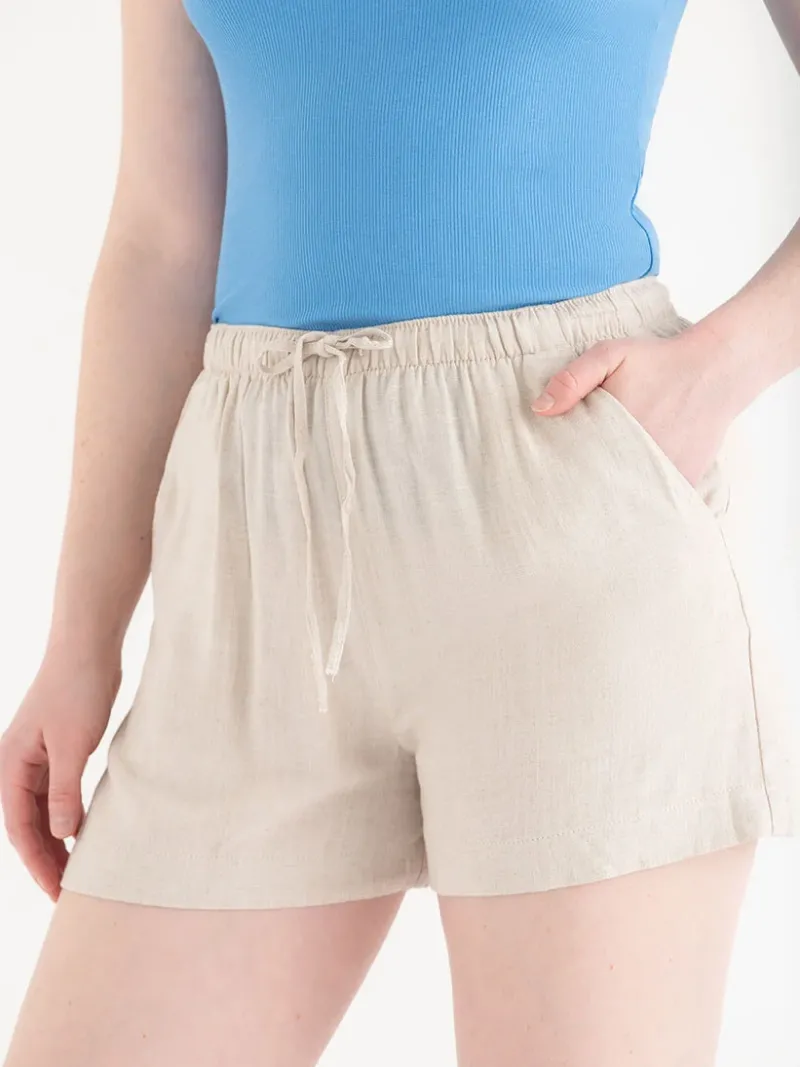 viscose_linen_drawstring__2-2.webp Ricki's Skirts & Shorts*Viscose Linen Drawstring Shorts